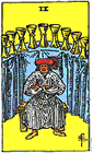 Card Position 10 - 9 of Cups 