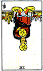 Card Position 9 - 4 of Pentacles Reversed