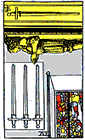 Card Position 10 - 4 of Swords Reversed
