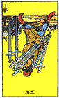 Card Position 3 - 7 of Swords Reversed