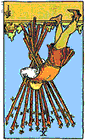 10 of Wands (reversed)