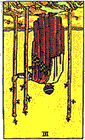 Card Position 4 - 3 of Wands Reversed