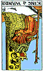 Card Position 1 - King of Wands Reversed