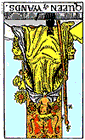 Card Position 2 - Queen of Wands Reversed
