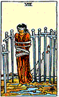 Card Position 2 - 8 of Swords 