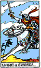 Card Position 7 - Knight of Swords 