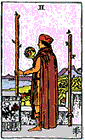 Card Position 8 - 2 of Wands 