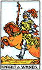 Card Position 20 - Knight of Wands 