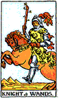 Card Position 15 - Knight of Wands 
