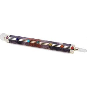 7 Chakra Amethyst Wand 7 Chakra Amethyst Wand