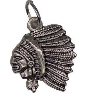 3/4" Indian Head amulet