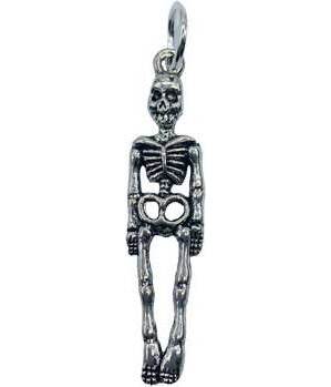 1 1/2" Skeleton amulet