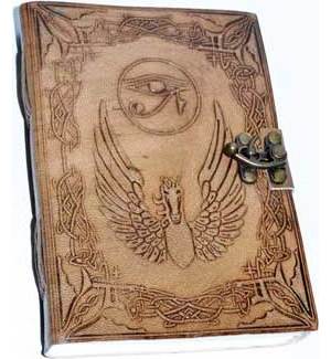 5" x 7" Eye of Horus leather w/ Latch