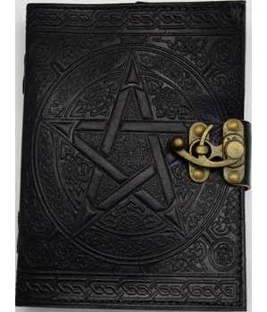 Black Pentagram Leather with Latch Black Pentagram Leather with Latch