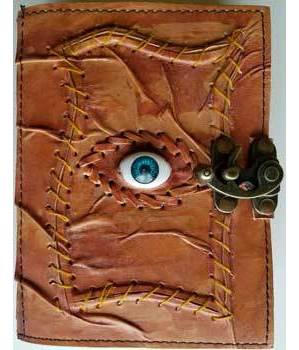 All Knowing Eye leather blank book w/ latch All Knowing Eye leather blank book w/ latch