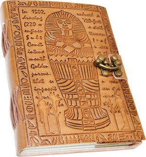 5" x 7" Egyptian Embossed leather w/ latche 5" x 7" Egyptian Embossed leather w/ latche