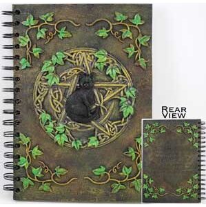 Black Cat Pentagram Journal