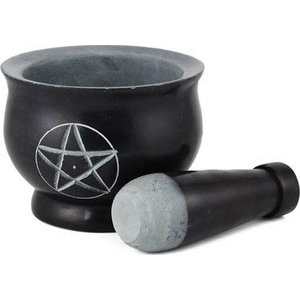 Black Pentagram Mortar & Pestle Black Pentagram Mortar & Pestle