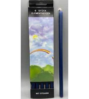 10" Blue chime candle 6 pack 10" Blue chime candle 6 pack