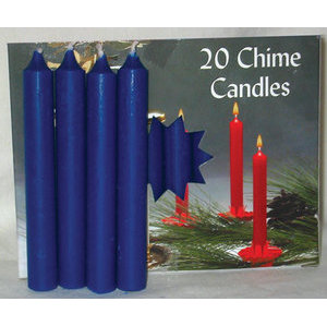 Dark Blue Chime Candle 20pk