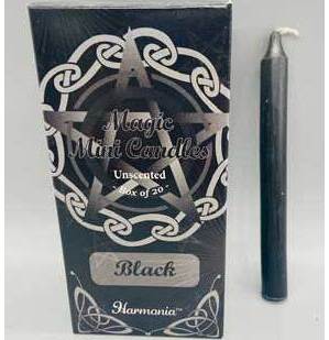 1/2" dia 5" long Black chime candle 20 pack 1/2" dia 5" long Black chime candle 20 pack