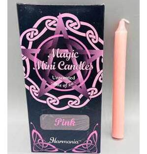 1/2" dia 5" long Pink chime candle 20 pack