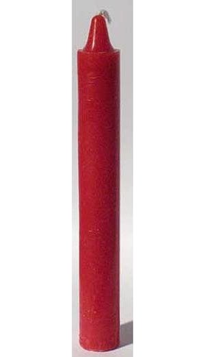 Red Taper Candle 6"