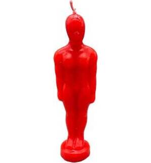 6 3/4" Red Man candle 6 3/4" Red Man candle