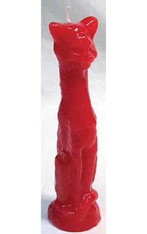 Red Cat Candle