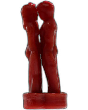 Red Face to Face Lover Candle Red Face to Face Lover Candle