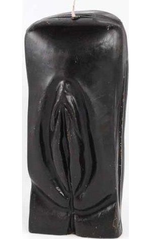 Black Female Genital Candle