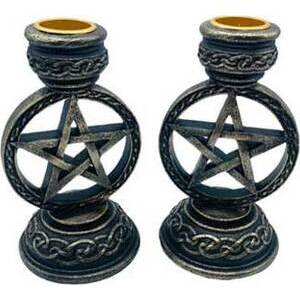 (set of 2) 5 1/2" Pentagram taper holder (set of 2) 5 1/2" Pentagram taper holder