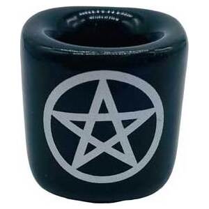 Pentagram Black ceramic holder