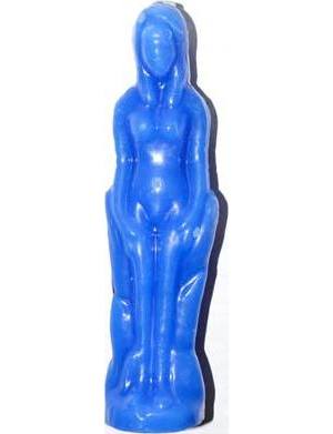 Blue Female candle 7"