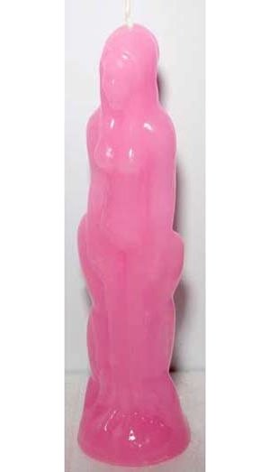 Pink Female Figure Candle