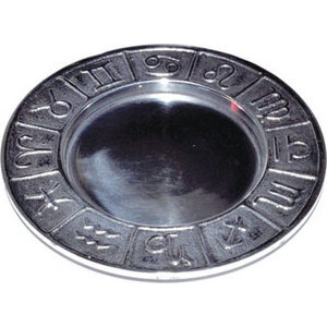 Zodiac Pillar Candle Holder/ Smudge Plate Zodiac Pillar Candle Holder/ Smudge Plate