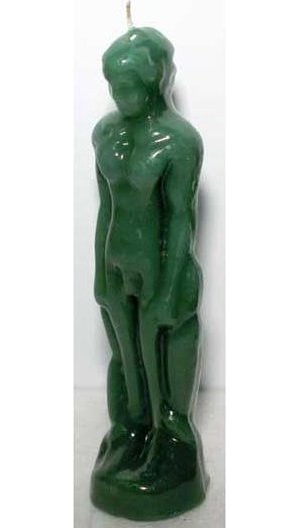 Green Male Candle