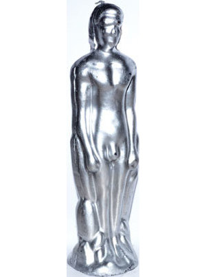 Silver Male Candle