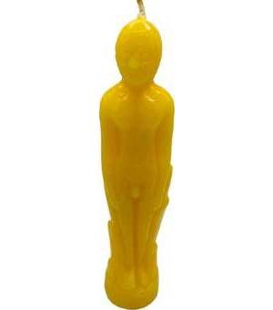 Yellow Male candle