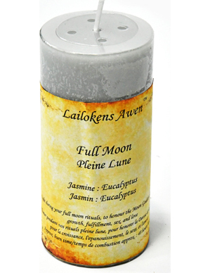 4" Full Moon scented Lailokens Awen candle