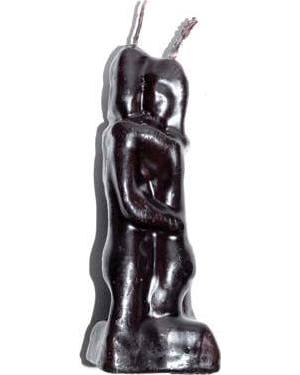 5 1/2" Lovers black candle