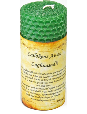 4" Lughnasadh Altar Lailokens Awen candle