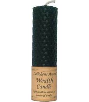 Wealth 4 1/4" Pillar Candle Wealth 4 1/4" Pillar Candle
