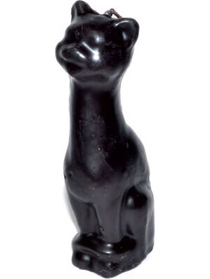 5 1/2" Black Cat candle