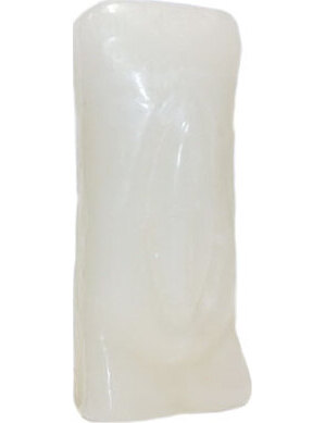 6 1/2" White Female Gender candle