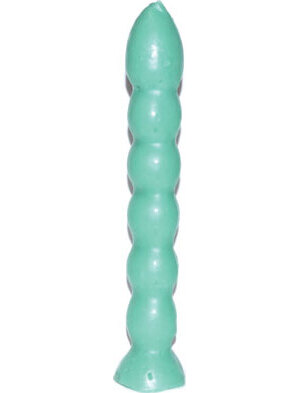9 1/2" Green 7 Knob candle 9 1/2" Green 7 Knob candle