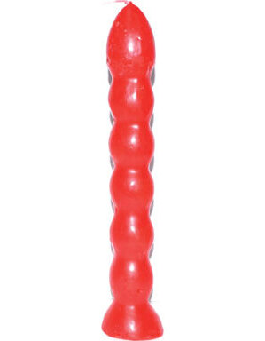 9 1/2" Red 7 Knob candle