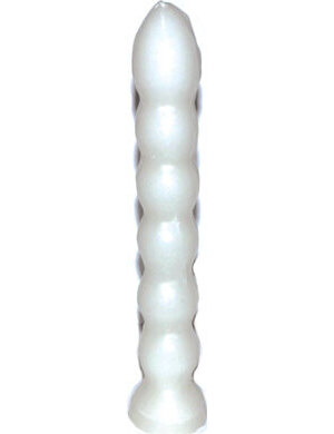 9 1/2" White 7 Knob candle