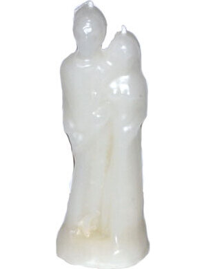 6" Marriage White candle