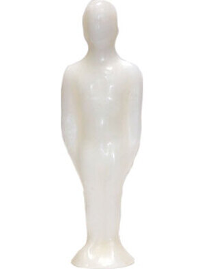 7 1/4" White Male candle